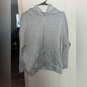 Gray Women's Zip-Up Hoodie
